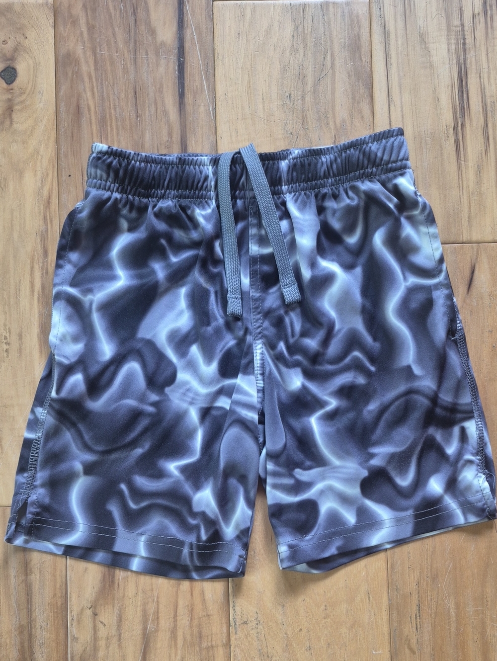 Athletic Works Gray Elastic Waist Shorts